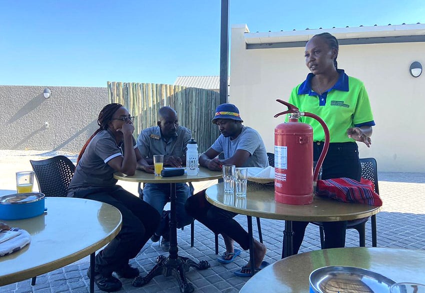 SHE training session at Etosha King Nehale, Namibia